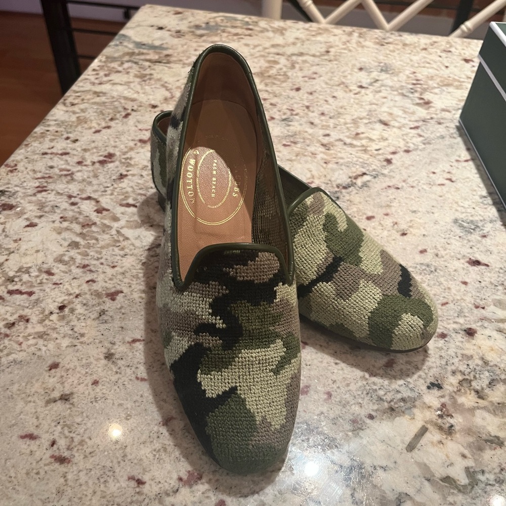 Stubbs & Wootton Camo women’s slipper - like new!